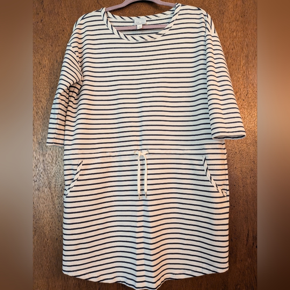 Striped Black and White Dress
